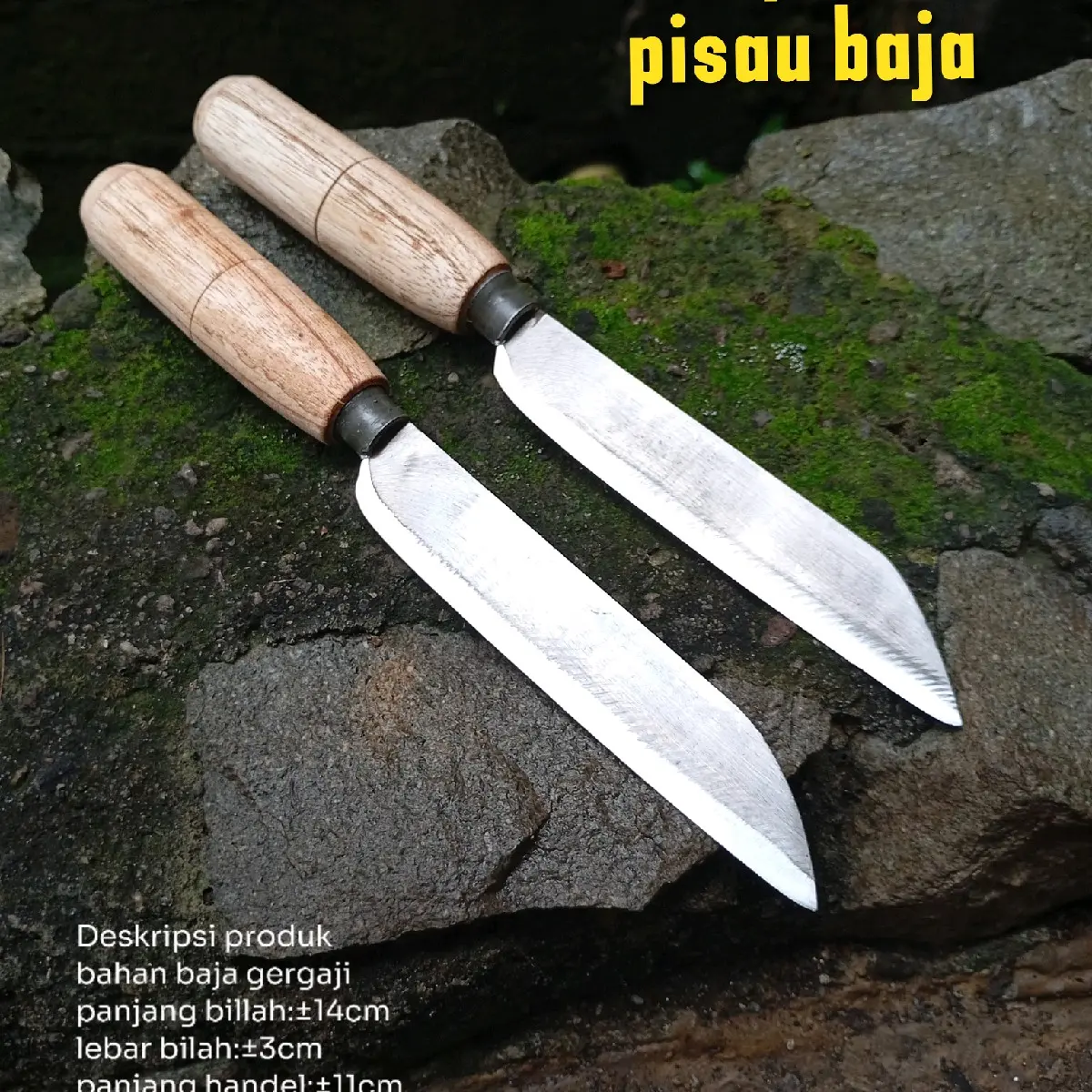 2 Pisau Dapur Tradisional Asli Baja Tajam dan Kuat Kitchenware Buah