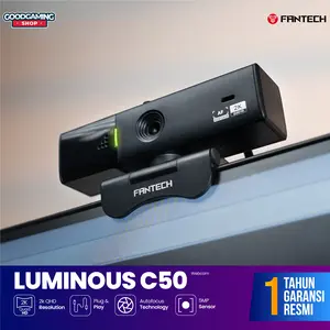 Fantech Webcam C50 / C-50 2K Quad HD 60 FPS 1080p Auto Focus LUMINOUS C50 for PC Laptop Gaming - Webcam
