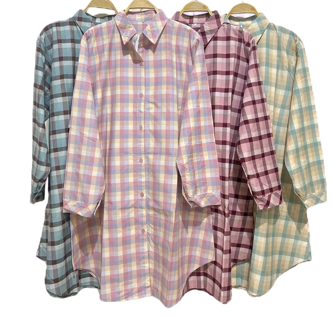 tunik wanita terlaris tunik wanita kotak kotak .tunik bahan kantun