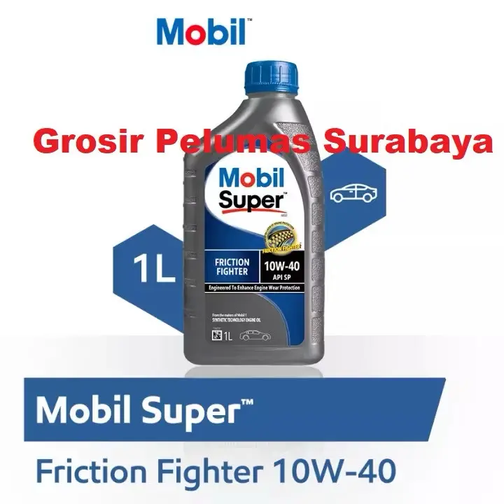 ORIGINAL Oli Mobil1 Mobil Super 2000 10w 40 Super Friction Fighter 10w40 10w-40 BOTOL 1 L 1Liter 0
