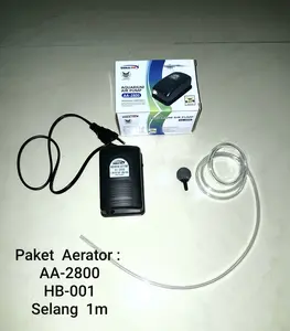 Sakkai Pro AA-2800 Paket AA 2800 / Aerator Pompa Udara Aerasi Aquarium Kolam / Selang Airstone