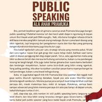 Gambar Kece Habis Public Speaking Ala Anak Pramuka Penulis: Ka Rio dari tokowawasanilmubms Kota Yogyakarta 5 Tokopedia