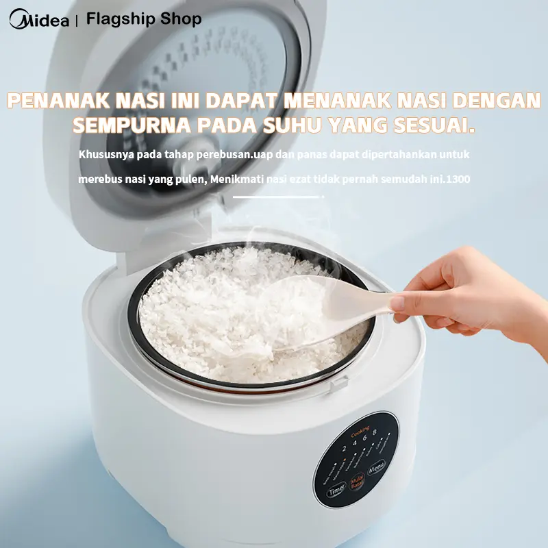 [Free Lunch Box]LetYeah&Midea Flagship Shop Rice Cooker MB-FB30M161 3L Digital  Magic Com Penanak Nasi 7 Mode Masak free lunch box 5