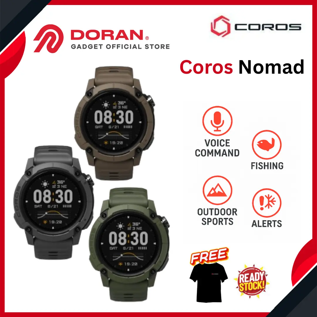 Coros Nomad GPS Adventure and Real Time Weather Altitude- Garansi Resmi 2 Tahun