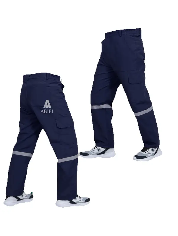 (DIKIRIM DARI BANDUNG) CELANA KERJA WEARPACK SAFETY / SETELAN PROYEK MODEL PDL / CELANA SETELAN KATELPAK Panjang Pria Navy Hitam 0