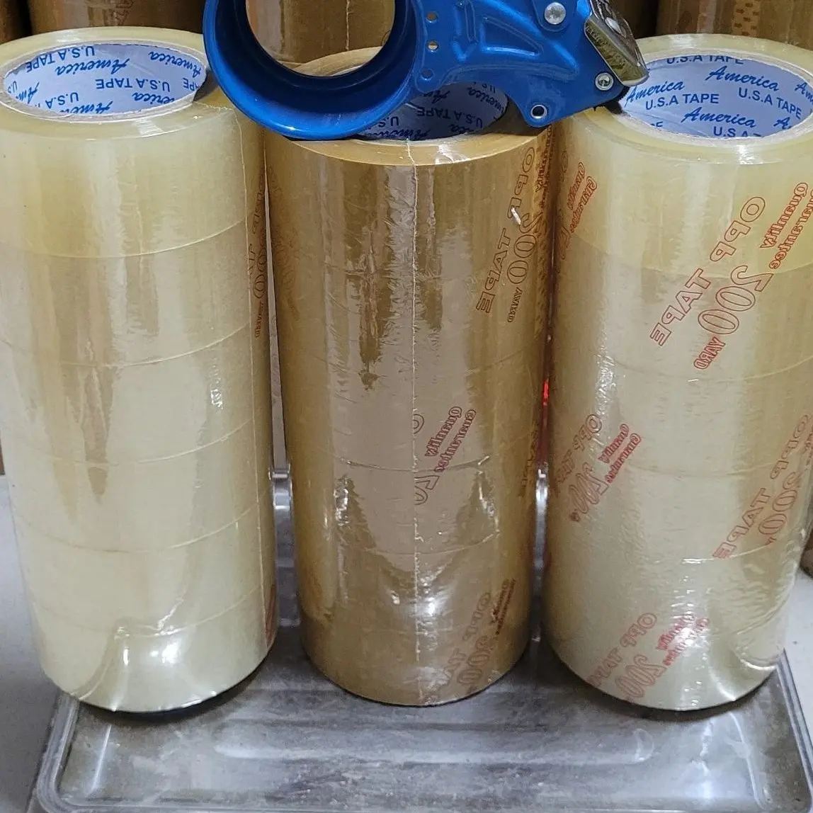 BANGKEOSIEURERSG-3 Cây Băng Keo, Băng Dính 200Y loại 1.6KG nhiều keo, Màu TRONG/ĐỤC,1 cây 6 cuộn,băng dính,băng keo 200y gói hàng, dán thùng giấy, thùng carton