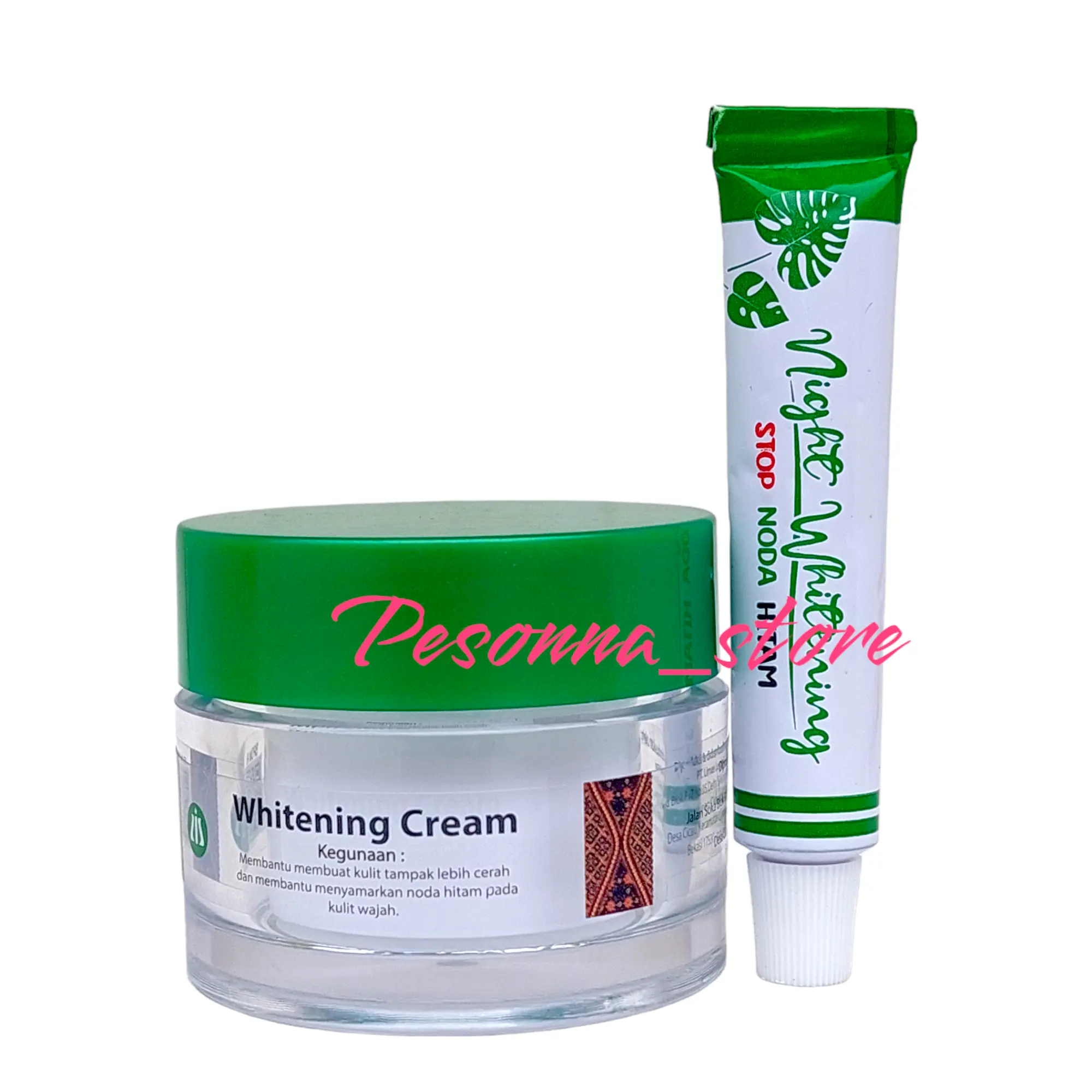 Paket 2 in 1 Liz Skincare Flek Hitam & Jerawat ( Liz Skincare Night Whitening Salep )