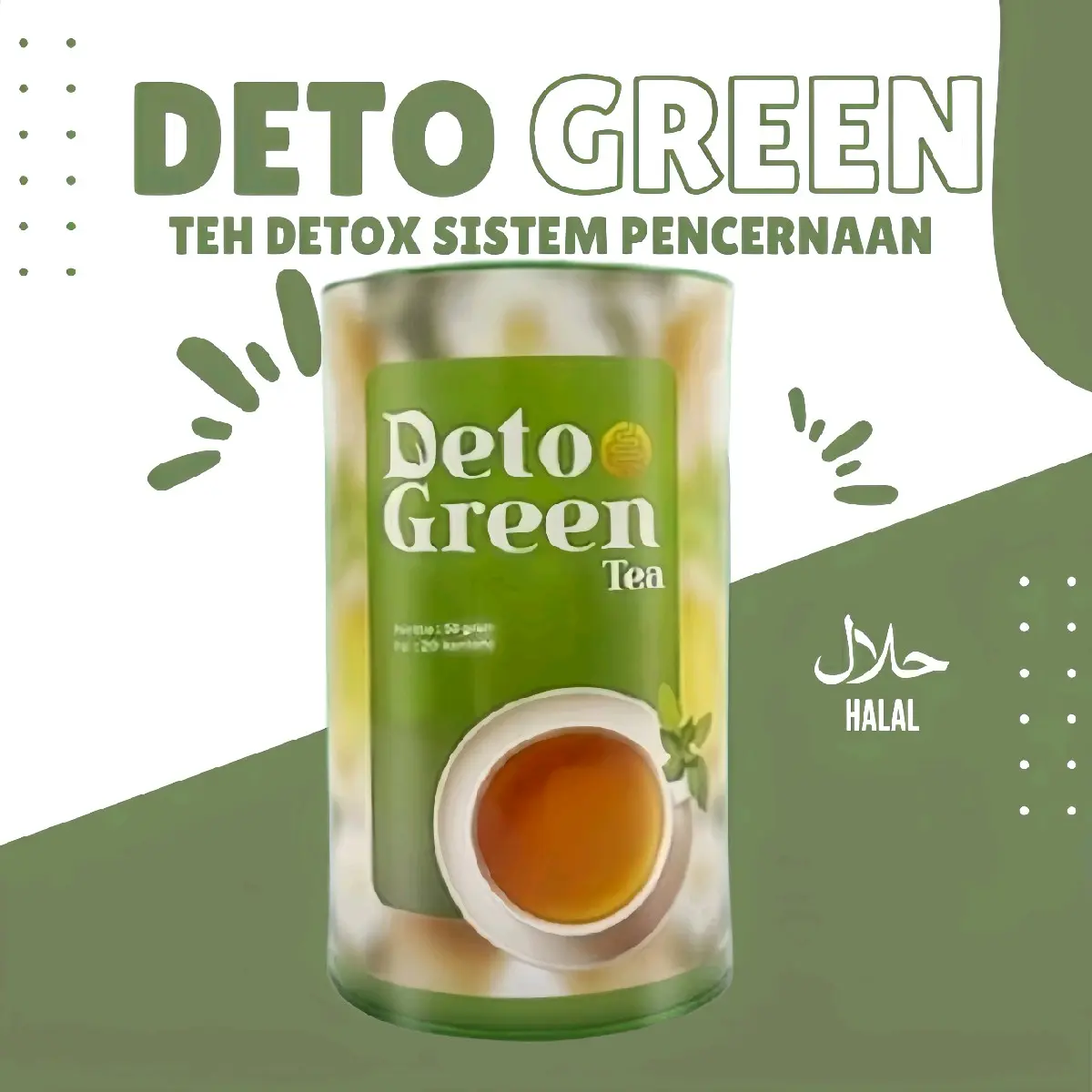Paket 1 Botol - Detogreen Air Tea Honey Peach Herbal Solusi Alami untuk Melancarkan Pencernaan dan Menjaga Kesehatan Usus