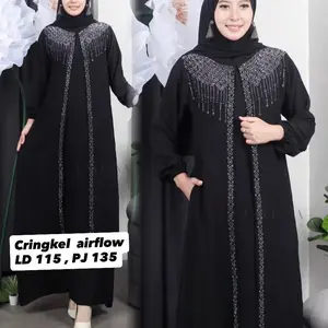 Gamis abaya premium Cringkel airflow model terbaru
