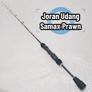 joran pancing udang fiber solid padat super lentur Samax udang 100 120 135 150 cm Umpan Ikan Laut Lure