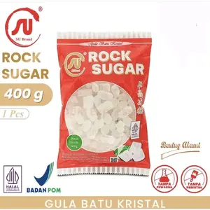 SU Brand Rock Sugar Gula Batu Kristal 400gr Halal Indonesia