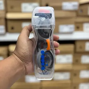 KACAMATA RENANG ADULT DEWASA DIADORA BLACK SILVER ANTIFOG UV DIAMGL23072S ORIGINAL MINUS 2