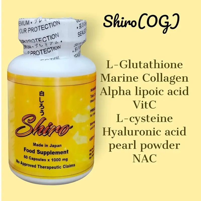Shiro Preservage S-Acetyl Glutathione most effective glutathione IV alternative Edible Healthcare Supplement