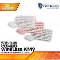 Gambar REXUS KM9 Combo Wireless - Office Keyboard & Mouse Wireless - Pink dari Techno Computer Bali Kota Denpasar 1 Tokopedia