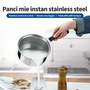 Panci Mie Stainless Steel 16cm – Satu Bagian, Anti Lengket, Tahan Panas, Mudah Dibersihkan