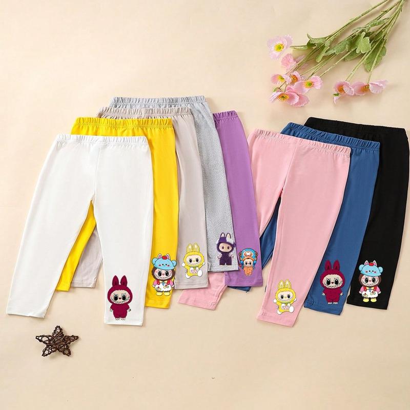 HEMAT 3 PCS Celana legging anak perempuan 0-14 tahun motif karakter terbaru Bayi 4