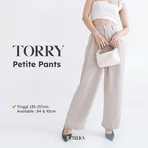 ELLEANO | Torry Pants - Petite Pants - Celana Panjang Kulot Wanita Highwaist -  Loose Pants Trousers Petite - Celana Kerja - Formal Casual Pants