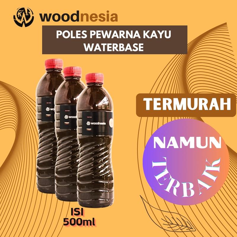 Woodnesia Poles Pewarna Kayu Jati 500ml Waterbased  Woodstain Number One Poles 3