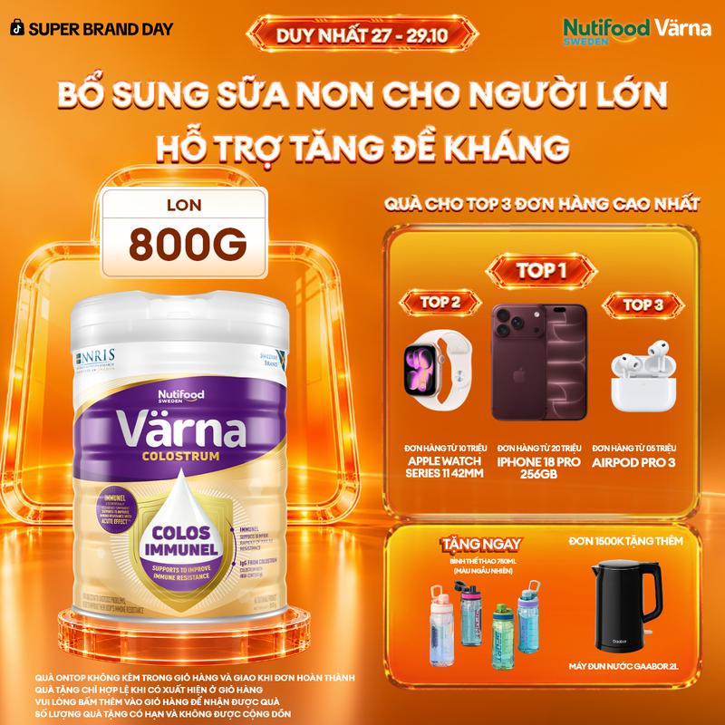 Sữa Bột Varna Colostrum lon 850g - Bổ Sung Sữa Non Hỗ Trợ Tăng Đề Kháng Nhanh