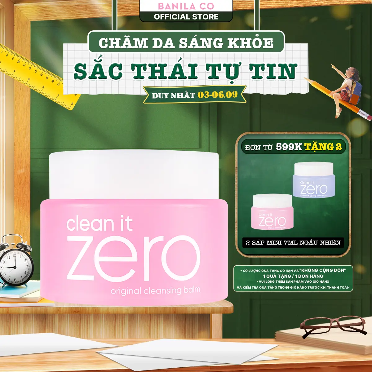Sáp tẩy trang Banila Co Clean It Zero Original Cleansing Balm 100ml Phiên Bản Mới - Dành cho mọi loại da