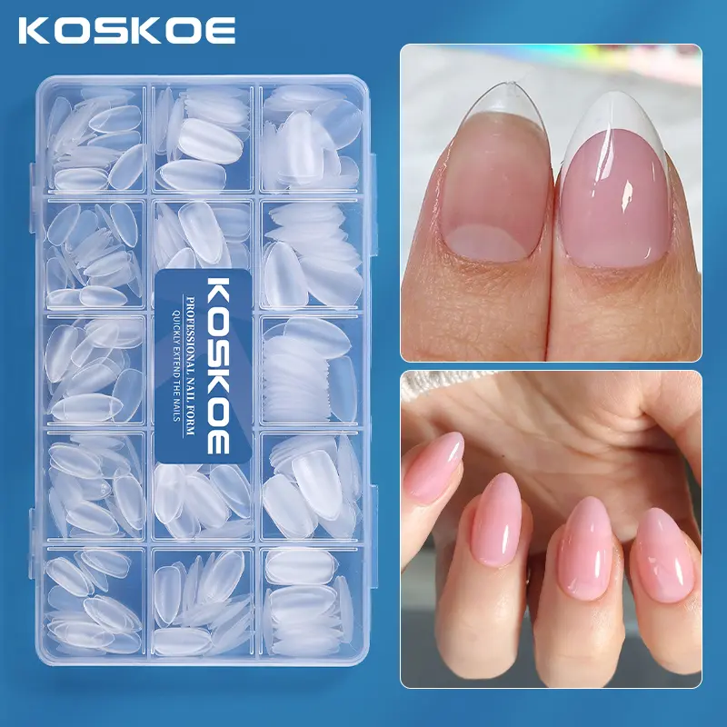 UR SUGAR 300pcs Soft Gel Tips Kuku Palsu Bening Xs Xxs Full Cover Nail ...