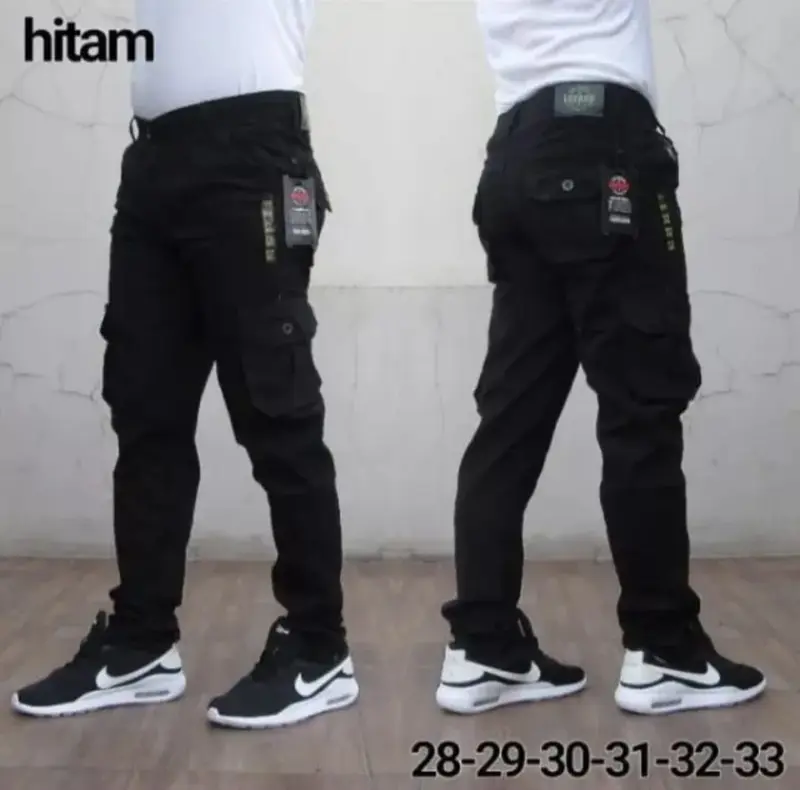 TERLARIS] CELANA CARGO PANJANG PRIA UKURAN 27-38  QUALITY SLIMFIT COWO SKINNY POLOS COWOK 4