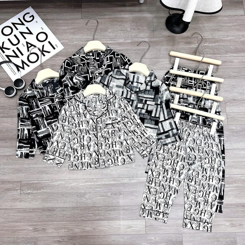 SHOP BÉ BÂYBY Bộ Đồ Ngủ Pizama DÀI TAY Chất Lụa Mềm Từ 10-36kg Bé Trai bé cao lấy theo chiều dài quần