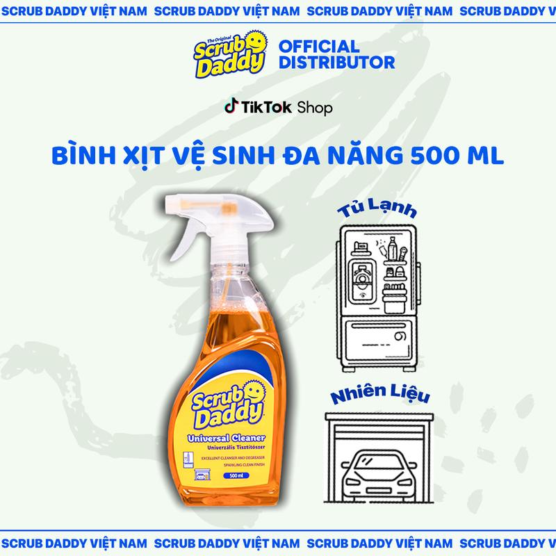 Bình xịt vệ sinh đa năng Scrub Daddy 500ml - Chất tẩy rửa đa năng taysach vebọ