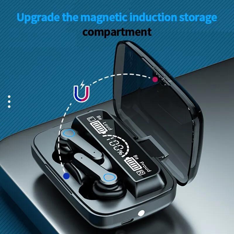 Product Introduction of M19 TWS Bluetooth 5.0 Earphones with Microphone Wireless Connecting Earphone Bass Stereo Noise Cancelling Wireless Earbuds Bluetooth Headset with Mic 30