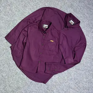 New Kemeja Couple Ayah Dan Anak Katun Sigaret Premium warna terbaru  Burgundy lengan Panjang Pendek bahan Tebel Adem Nyaman Pria Dewasa anak Baju Distro  Formal Keluarga