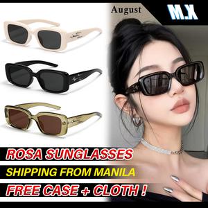 แว่นกันแดดสไตล์ Y2K MX STUDIO-AUGUST เลนส์โพลาไรซ์ ป้องกันรังสียูวี Unisex แว่นตาพลาสติก ทรงวงรีแฟชั่น เหมาะสำหรับหน้าเหลี่ยมและหน้าเหลี่ยม เหมาะสำหรับผู้หญิงสไตล์ GM ปีกเต็ม ขับรถ 1 ชิ้น