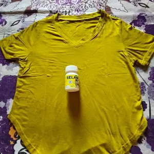 kaos kuning melempo oversize khas madura