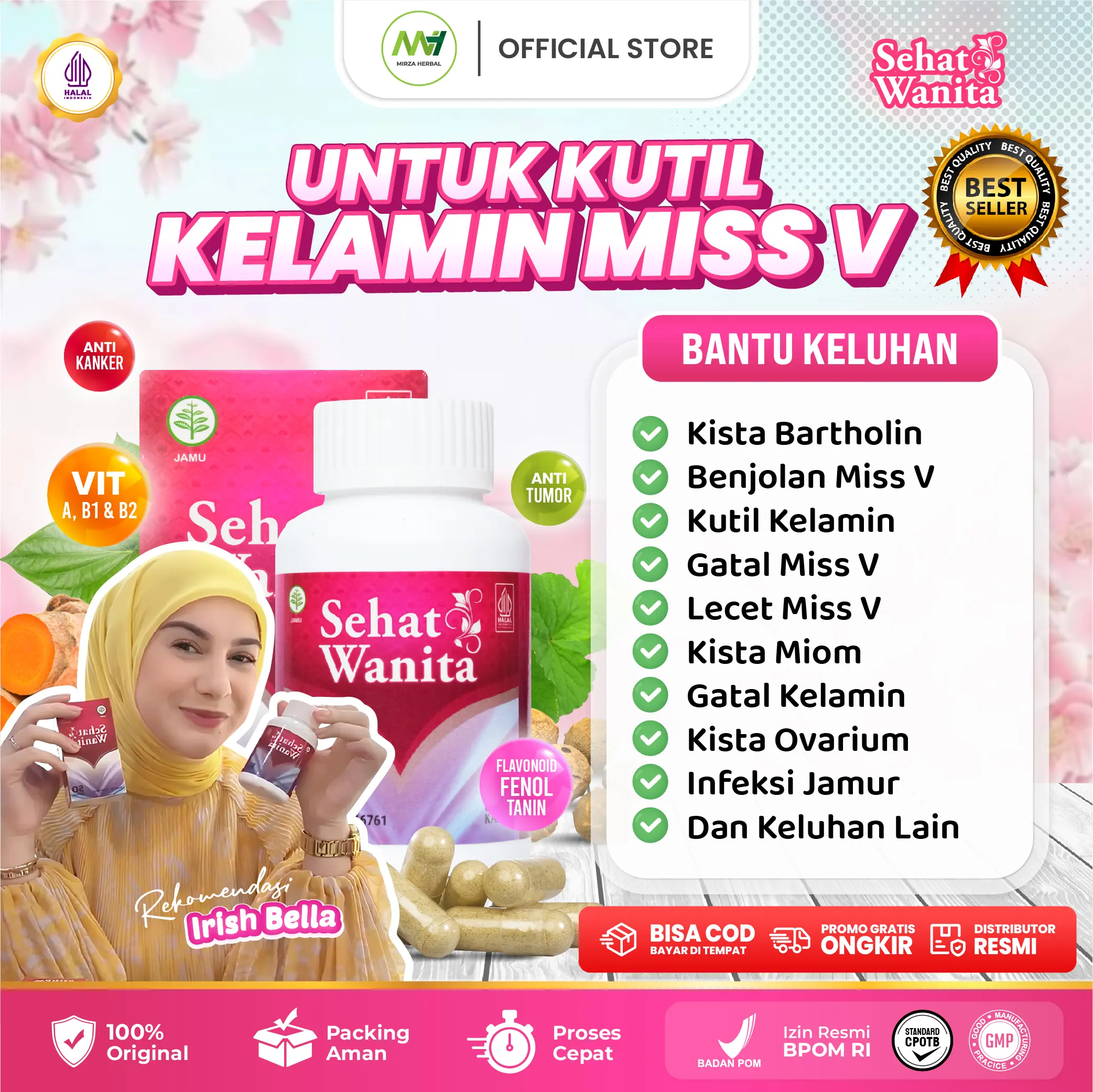Sehat Wanita Kapsul Herbal Untuk Keluhan Kewanitaan Formula Kesehatan Wanita Isi 50 Dan 100