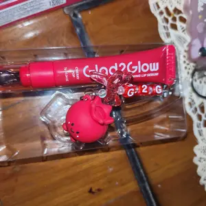 [BPOM] Glad2Glow Brightening Lip Serum - VC-IP Vitamin E 3in1  Lip Serum Treatment  Melembabkan Mencerahkan Bibir Gelap Lip Tint Warna Natural Glowing Tahan Lama Buildable Natural Lip Color Care G2G
