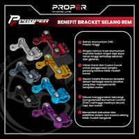 Gambar PROPER FITITING BRACKET SELANG REM 45 MM - PURPLE dari Proper Racing Line Kota Administrasi Jakarta Utara 4 Tokopedia