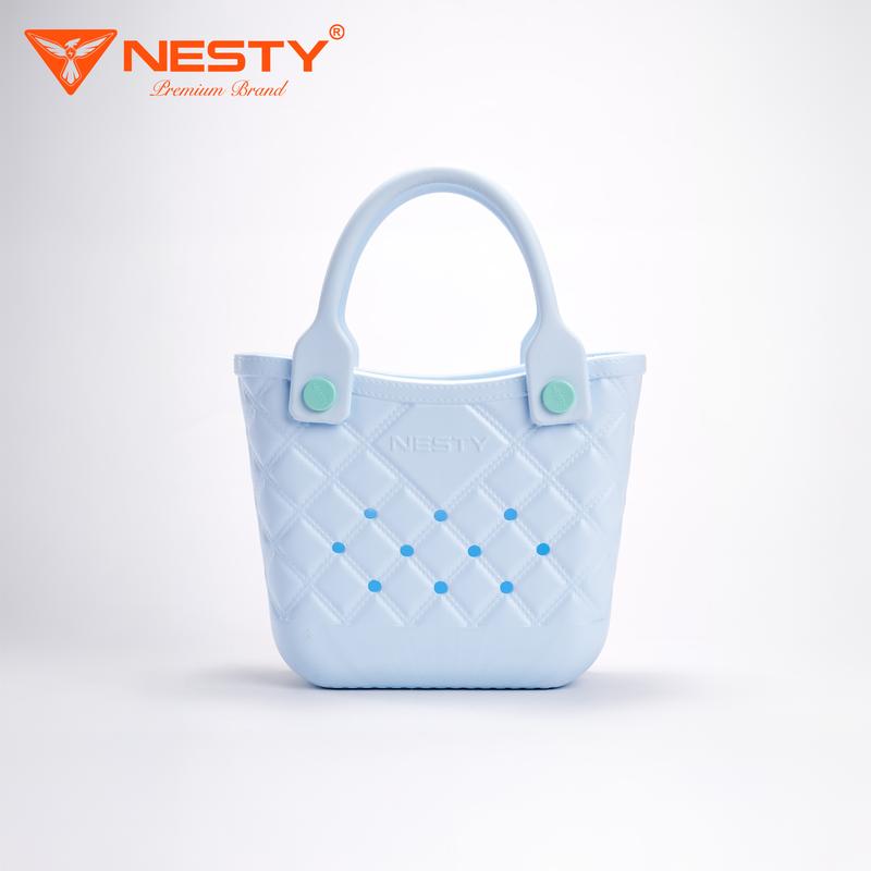 TX-09 TẶNG CHARM Túi Xách Nữ NESTY Size Mini Kiểu Dáng Dễ Thương Hoa Văn Caro KO2