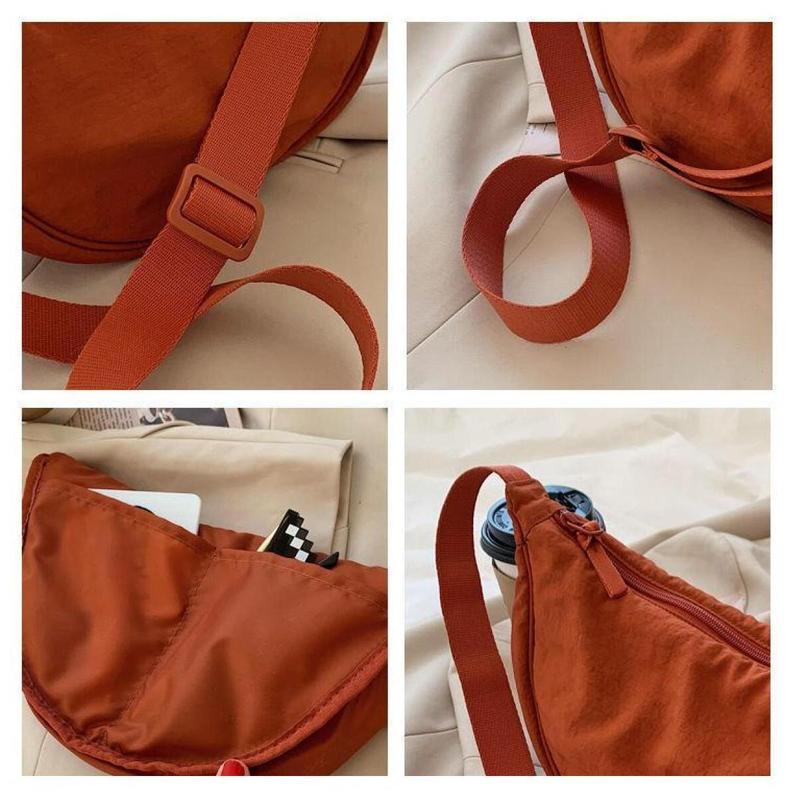【COD】Sling Bag Half Moon Waist Bag/Besar Untuk Perjalanan Dan Selempang Setengah Bulan Uniseks/ Anti Air Waist Bag saddle  bag 6