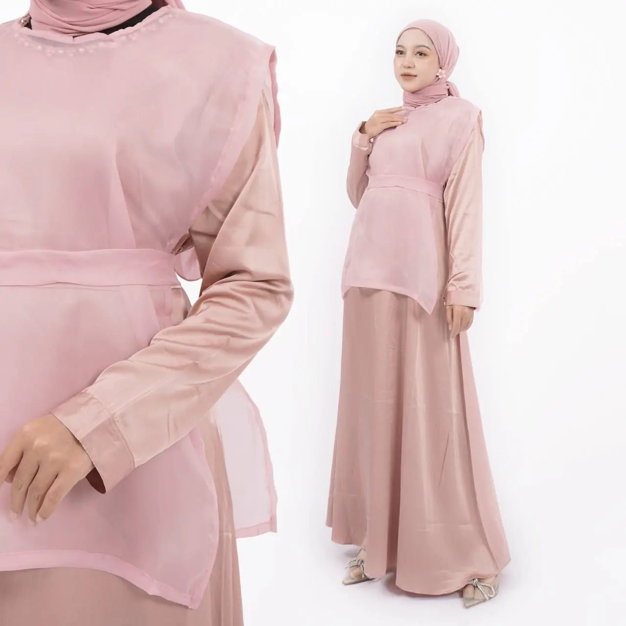 Berseri Woman Muslim Wear - Vest Organza