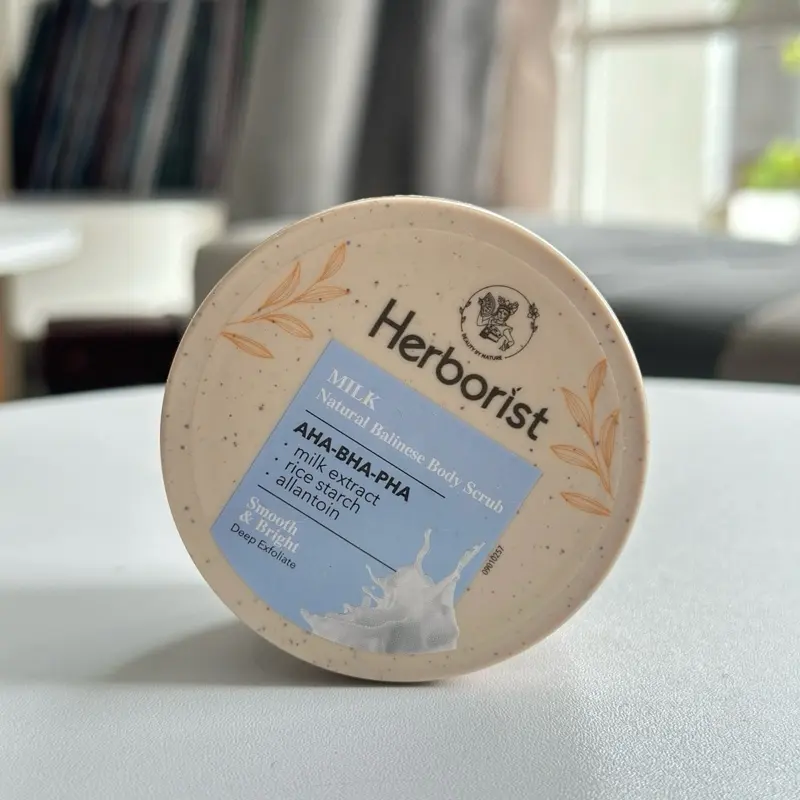 Lulur Herborist all varian 100g Mencerahkan kulit NEW! Herborist Natural Balinese Body Scrub Pha Exfoliating Mandi Tubuh Niacinamide Pencerah Perawatan Glycolic Kotoran 7