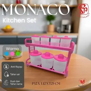 Rak Bumbu Set Tempat Bumbu Set KItchen Set MONAKO MULTIPALST