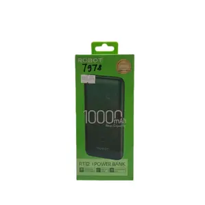 Robot Powerbank RT12 10000mAh Real Capacity Bahan Aman Nyaman Ukuran Pas Cocok untuk Berbagai Kebutuhan Pengiriman Cepat dan Aman