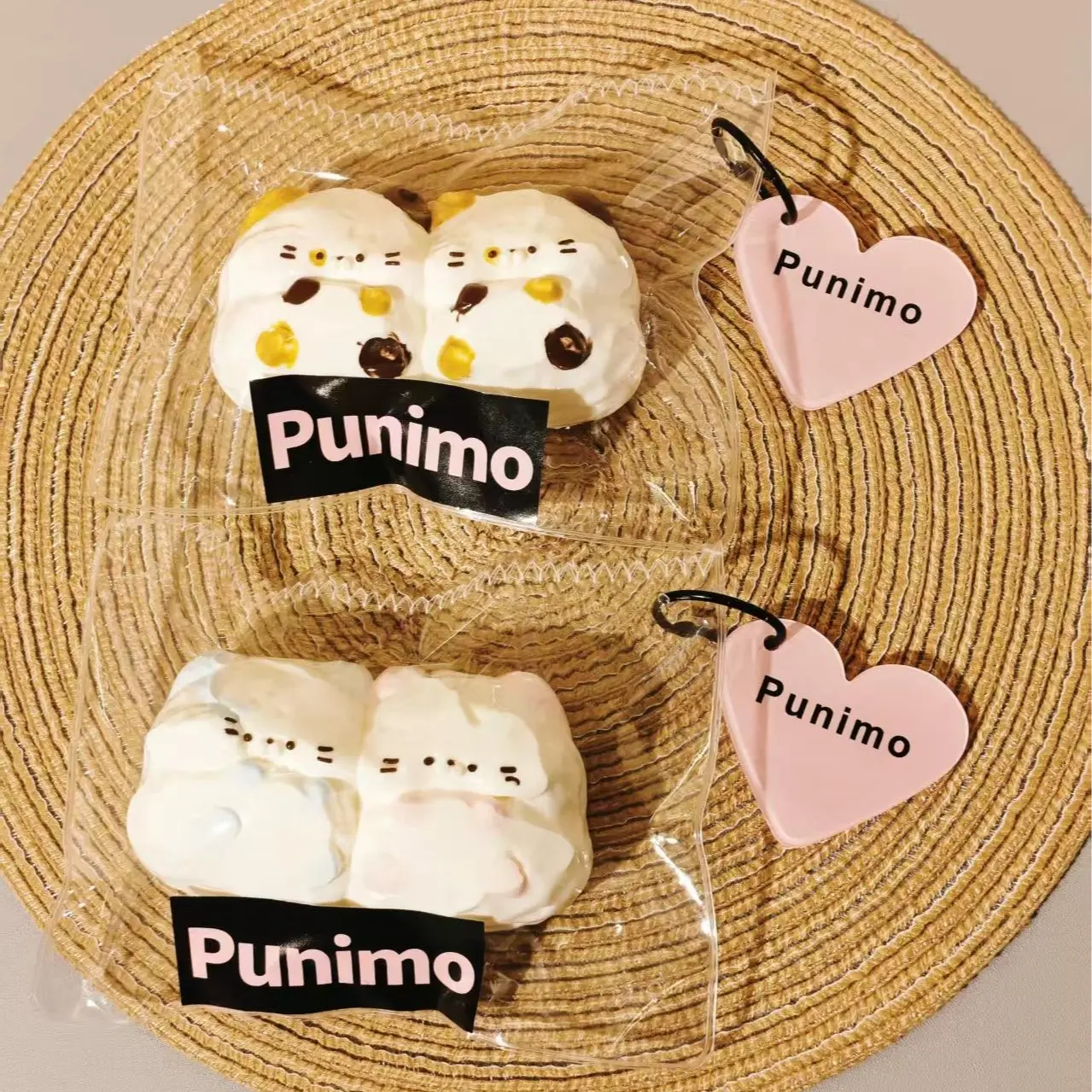 Punimo[A 019][ホットな新製品] 双子ねこシリーズ かわいいストレス