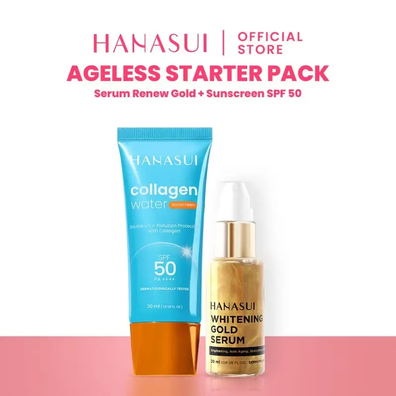 Hanasui Ageless Starter Pack (bdl) - Sunscreen SPF 50 + Serum Gold 20ml 0