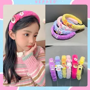 (YF) BD1921 Bando  mewah kartun lucu untuk anak-anak,bando rambut bayi, hiasan kepala jepit rambut kelinci baru