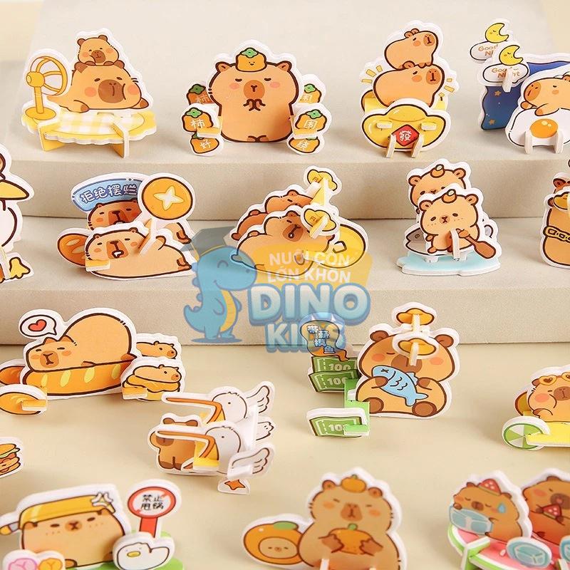 30 Bộ Ghép Hình 3D Capybara Dinokids Việt Nam - Phát Triển Tư Duy & Vận Động…
