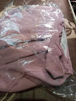 Product Review of Na Fashion- NAMIRA Dress Gamis Malaysia Kombinasi Brukat Bahan Crinkle Premium mix brokat sapto minimalis cantik mewah elegant from R**h 1