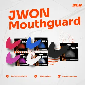 JWON Mouthguard Black White Red Pink Blue - Gumshield - Pelindung Gusi Gigi Karate Boxing Martial Arts