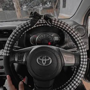 FULL SET Houndstooth Chvnel Series SARUNG COVER STIR Bantal Leher Headrest Sandaran Sabuk Pengaman Safetybelt Gantungan Spion Ribbon Mobil Hitam Putih