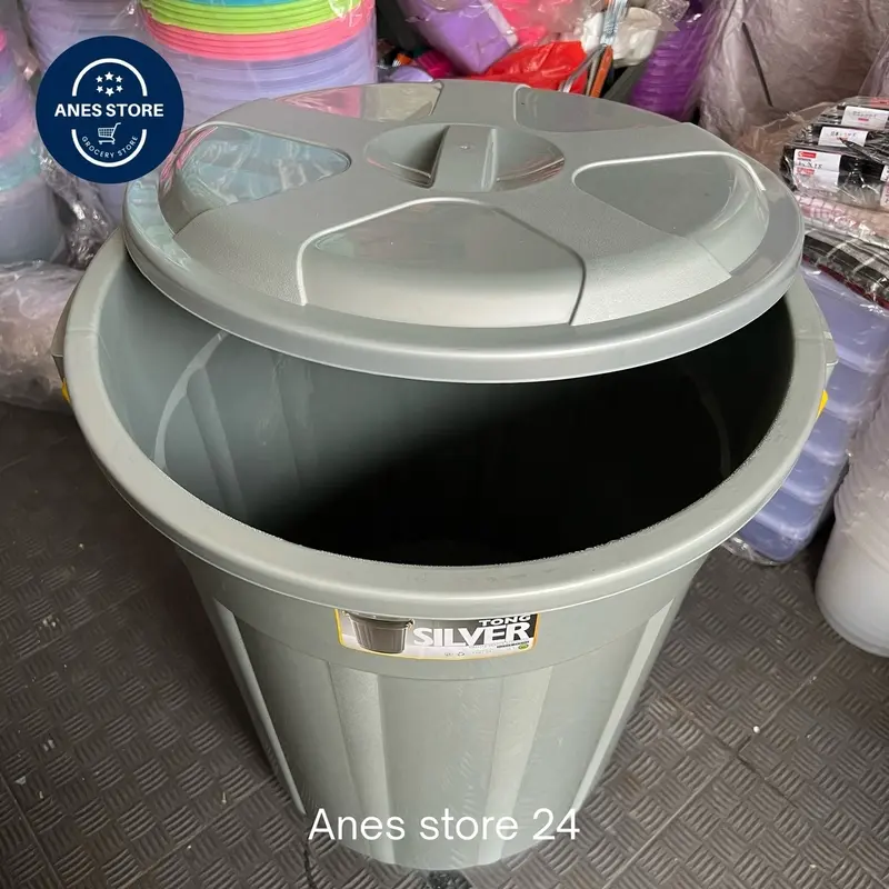 ember tong jumbo 120 liter + tutup taiwan silver / tong sampah jumbo besar/ember jumbo bahan tebal antipecah 3