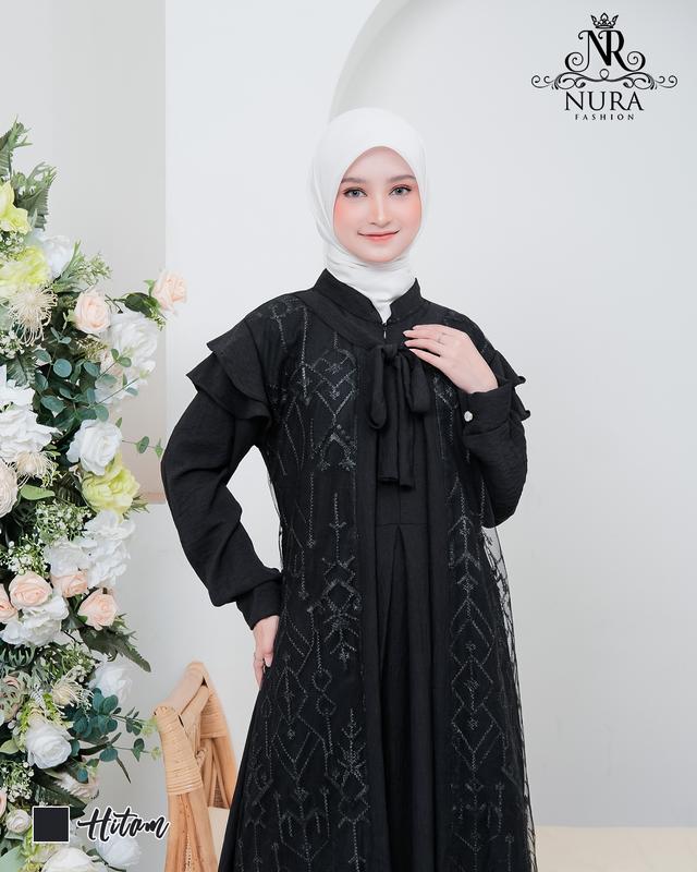Gamis Brukat Kondangan Terbaru 2025 | Crinkle Premium | Busui | Gaun Pesta elegan Brokat Cantik 8
